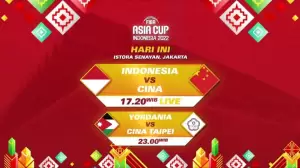 LIVE di iNews! Hari ini, Indonesia vs Cina di Partai Hidup Mati FIBA Asia Cup 2022
