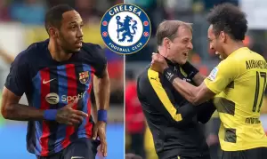Penyerang Barcelona Aubameyang Masuk Radar Transfer Chelsea