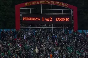 Persebaya Disikat RANS Nusantara FC, Suporter Ngamuk di Gelora Delta Sidoarjo