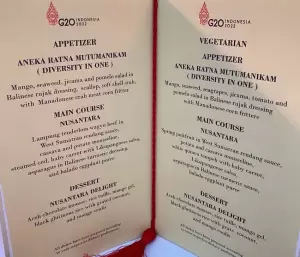 Bocorkan Menu Makan Malam Delegasi G20 di GWK, Sandiaga Uno: Sajian Bhinneka Tunggal Ika