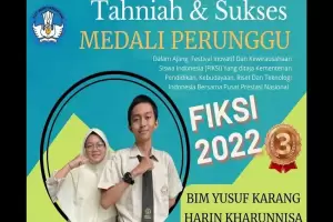 Aplikasi Pembelajaran Siswa MAN 1 Kota Pekanbaru Juara III FIKSI Pusprenas 2022