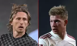 Kevin de Bruyne dan Luka Modric Gelandang Terbaik di Piala Dunia 2022, Benarkah?