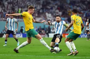Argentina vs Australia: Lionel Messi Bawa La Albiceleste Memimpin saat Rehat