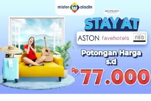 Pesan Hotel Bintang 4 dan 5 di Mister Aladin Nggak Lagi Mahal, Ada Harga Khusus + Cashback hingga Rp77.000! Cuss Booking