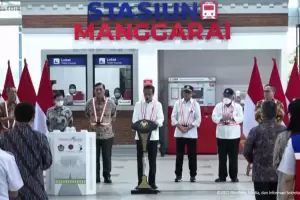Resmikan Pengembangan Tahap I Stasiun Manggarai, Jokowi: Integrasi Transportasi Akan Semakin Baik