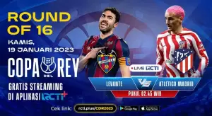 Link Live Streaming Levante vs Atletico Madrid, Kamis (19/1/2023) Gratis di RCTI Plus!