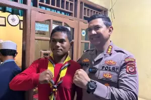 Alfin Siswa SMP Buka Jalan Mobil Damkar Terjebak Macet Jadi Anak Asuh Kapolresta Bogor