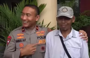 Momen Haru Wakapolda Banten Borong Bubur Milik Orang Tua Siswa Diktukba Polri 2023