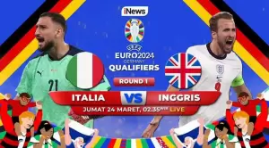LIVE di iNews Dini Hari Nanti! Deja vu, Reuni Finalis Piala Eropa 2020 Italia vs Inggris di Kualifikasi Euro 2024