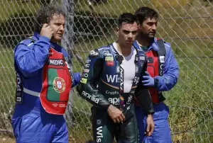 Gagal Finish di GP Portugal 2023, Miguel Oliveira Kesal Ditabrak Marc Marquez