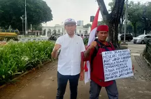 Yusuf Lakaseng Temui Lolo yang Berjalan Kaki dari Donggala ke Jakarta