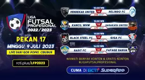 Jadwal Liga Futsal Indonesia, Sabtu (8/7/2023): Live Streaming di RCTI Plus!