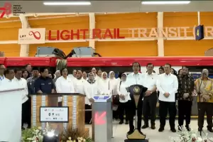 Presiden Jokowi Resmikan LRT Jabodebek