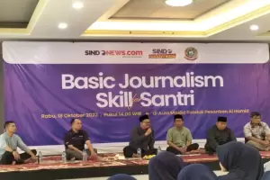 SINDOnews Goes to Pesantren Gelar Pelatihan Jurnalistik di Ponpes Al Hamid Cilangkap