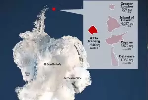 Gunung Es Berukuran 2 Kali Kota London Lepas dari Antartika