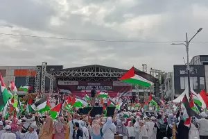 Aksi Bela Palestina di Depok Berhasil Galang Dana Rp2,2 Miliar