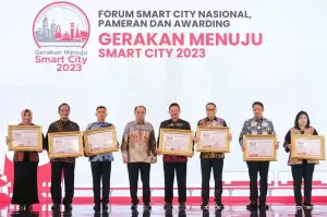 Sebanyak 50 Kota dan Kabupaten Raih Penghargaan Gerakan Menuju Smart City 2023