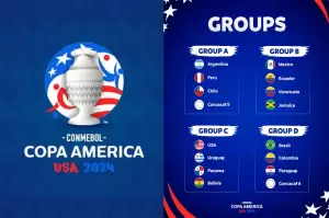 Hasil Drawing Copa America 2024: Argentina di Grup A, Brasil Ditantang Kolombia dan Paraguay