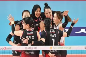 Hasil Liga Voli Putri Korea Selatan 2023/2024: Megawati Hangestri MVP, Red Sparks vs Hi-Pass 3-1