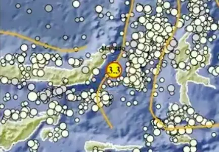 Gempa Magnitudo 3,3 Guncang Ratahan Minahasa Tenggara Sulut