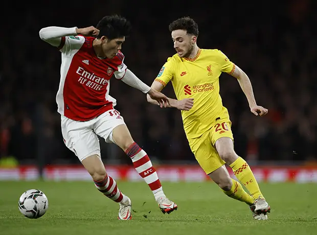 Hasil Arsenal vs Liverpool: Diogo Jota Bawa The Reds Unggul di Babak Pertama