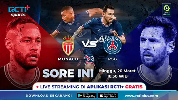 Live Streaming RCTI Plus, AS Monaco vs PSG: Les Parisien Belum Move On