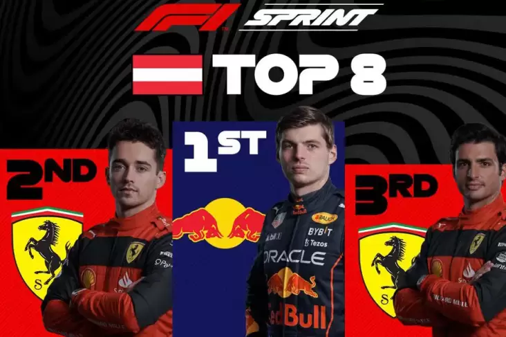 Hasil Sprint Race F1 GP Austria 2022: Max Verstappen Tercepat