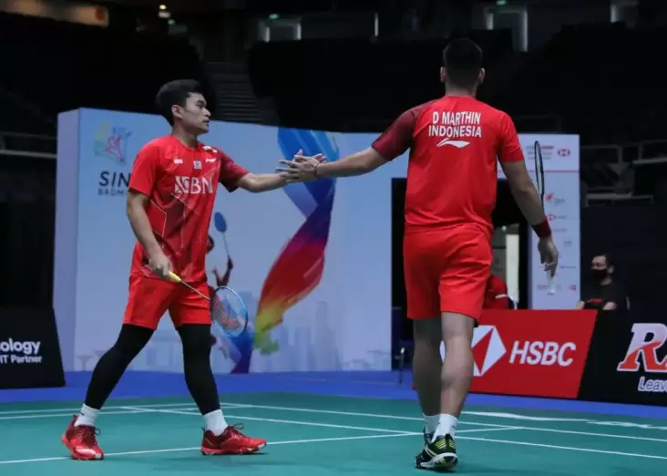Hasil Singapore Open 2022: Leo/Daniel Tantang Ahsan/Hendra di Semifinal