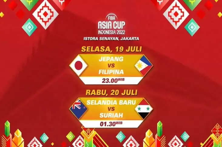 Saksikan di iNews Hari Ini: Playoff FIBA Asia Cup 2022, Jepang vs Filipina dan Selandia Baru vs Suriah