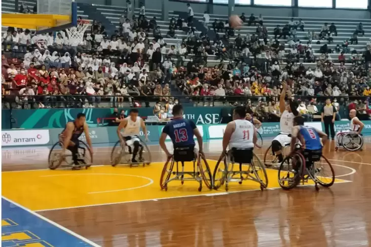 Dikalahkan Filipina, Tim Basket Kursi Roda 5x5 Putra Indonesia Gagal Dapat Perak