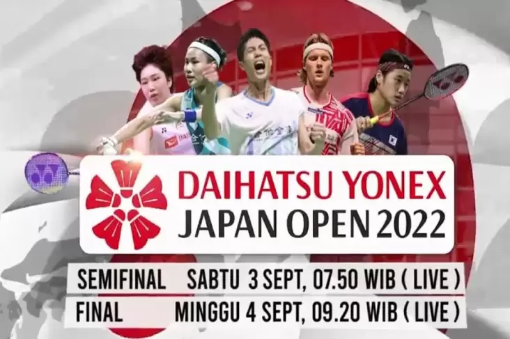 Live di iNews! Hari Ini Pebulu Tangkis Dunia Bertarung di Semifinal Japan Open 2022