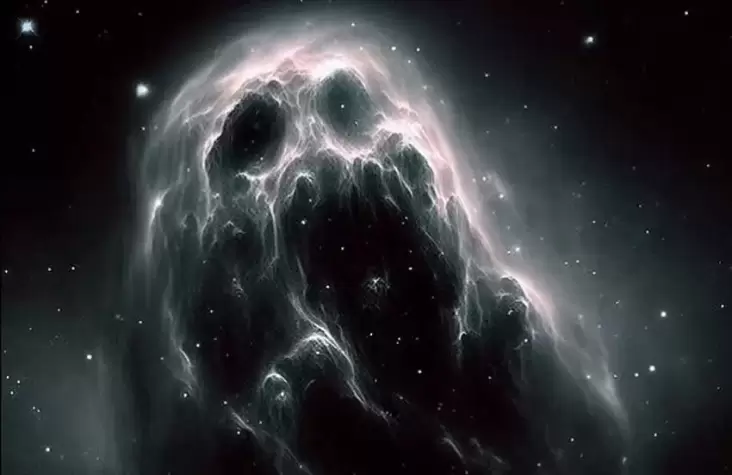 Galaksi Mengerikan Berwajah Monster Muntahkan Ratusan Bintang
